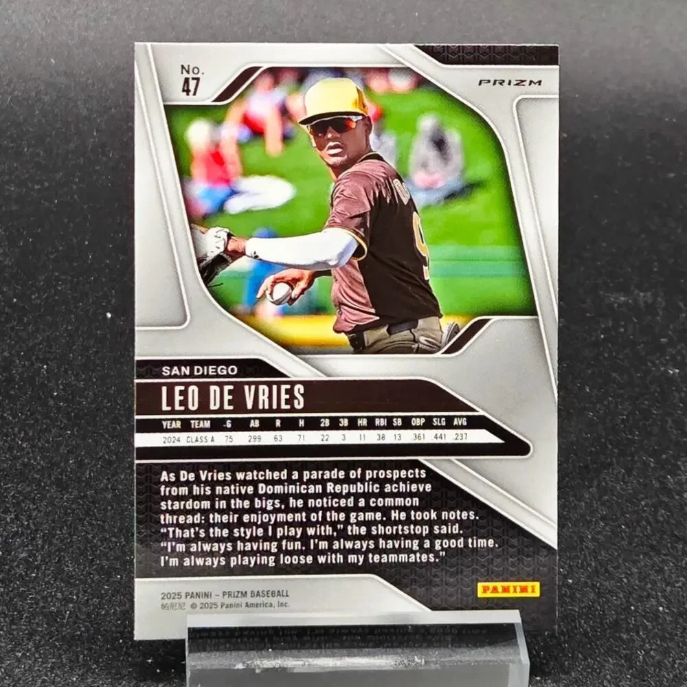 Leo De Vries Certified Prospect Mojo Cracked Ice RC Athletics Top Prospect
